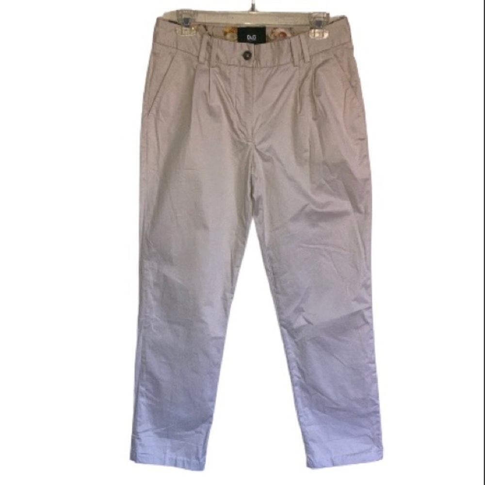 D&G Beige Tan Pleated Front Chino Pants Size 40 Authentic